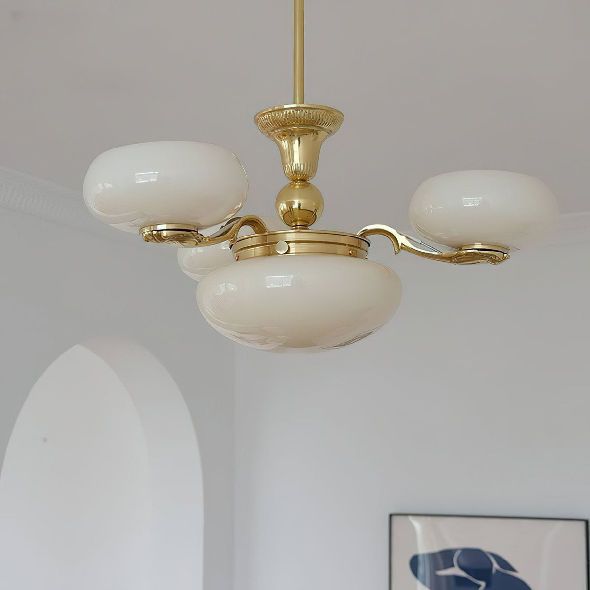 Brass Radiance Orb Chandelier