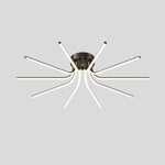 Brass Starbursts Ceiling Lamp