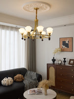 Bravado Chandelier – Modern Brass & Glass Statement Light