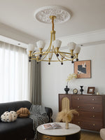 Bravado Chandelier – Modern Brass & Glass Statement Light