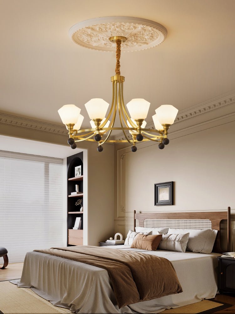 Bravado Chandelier – Modern Brass & Glass Statement Light