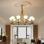 Bravado Chandelier – Modern Brass & Glass Statement Light