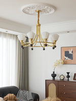 Bravado Chandelier – Modern Brass & Glass Statement Light