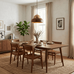 Bravon Wood Dome Pendant Light with Brass Accent