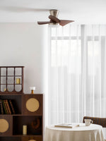 Breeze Lux Ceiling Fan Light with LED – Modern Brushed Gold & Walnut Finish