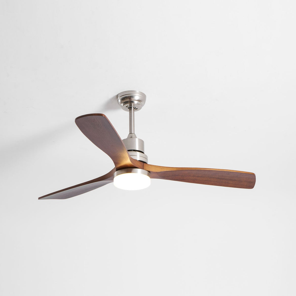 Breeze Master Wooden Ceiling Fan with Integrated LED Light, 48" and 52" Options