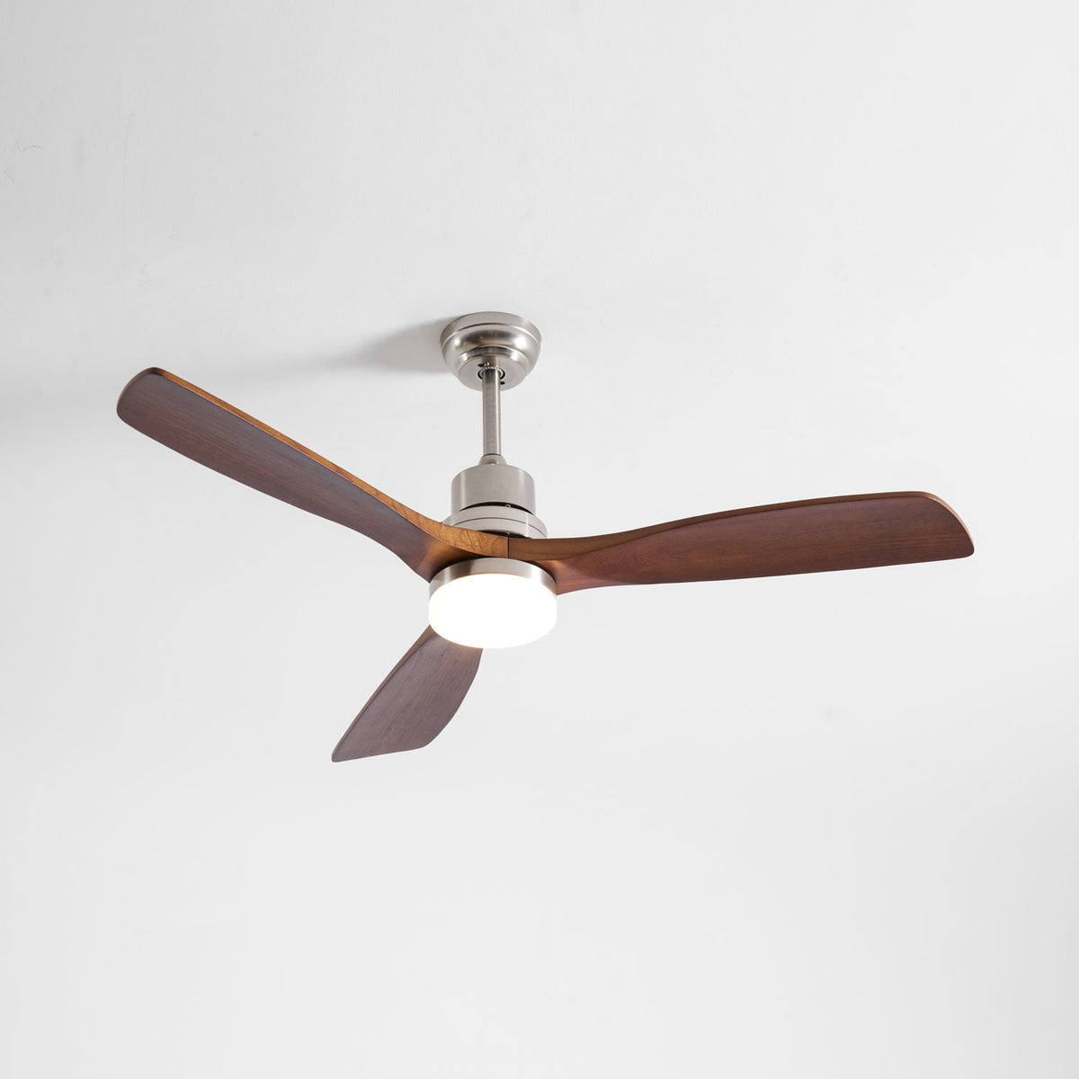 Breeze Master Wooden Ceiling Fan with Integrated LED Light, 48" and 52" Options