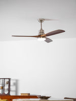 Breeze Master Wooden Ceiling Fan with Integrated LED Light, 48" and 52" Options