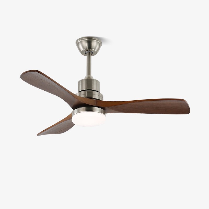 Breeze Master Wooden Ceiling Fan with Integrated LED Light, 48" and 52" Options