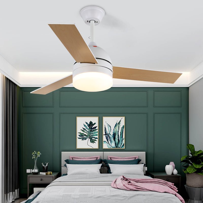 Breeze Minimal Ceiling Fan with Integrated LED Light, Scandinavian Design