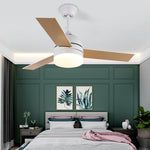 Breeze Minimal Ceiling Fan with Integrated LED Light, Scandinavian Design