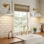Bridgemont Wall Sconce – Modern Brass Wall Light for Bedroom & Living Room