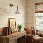 Bridgemont Wall Sconce – Modern Brass Wall Light for Bedroom & Living Room