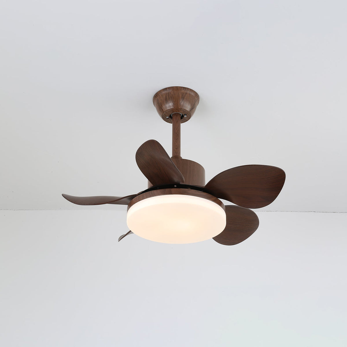 Terra Walnut Ceiling Fan with Integrated LED Light