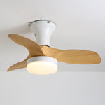 Brisa Ceiling Fan Light with LED, Modern Flush Mount for Bedroom and Living Room