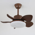 Terra Walnut Ceiling Fan with Integrated LED Light