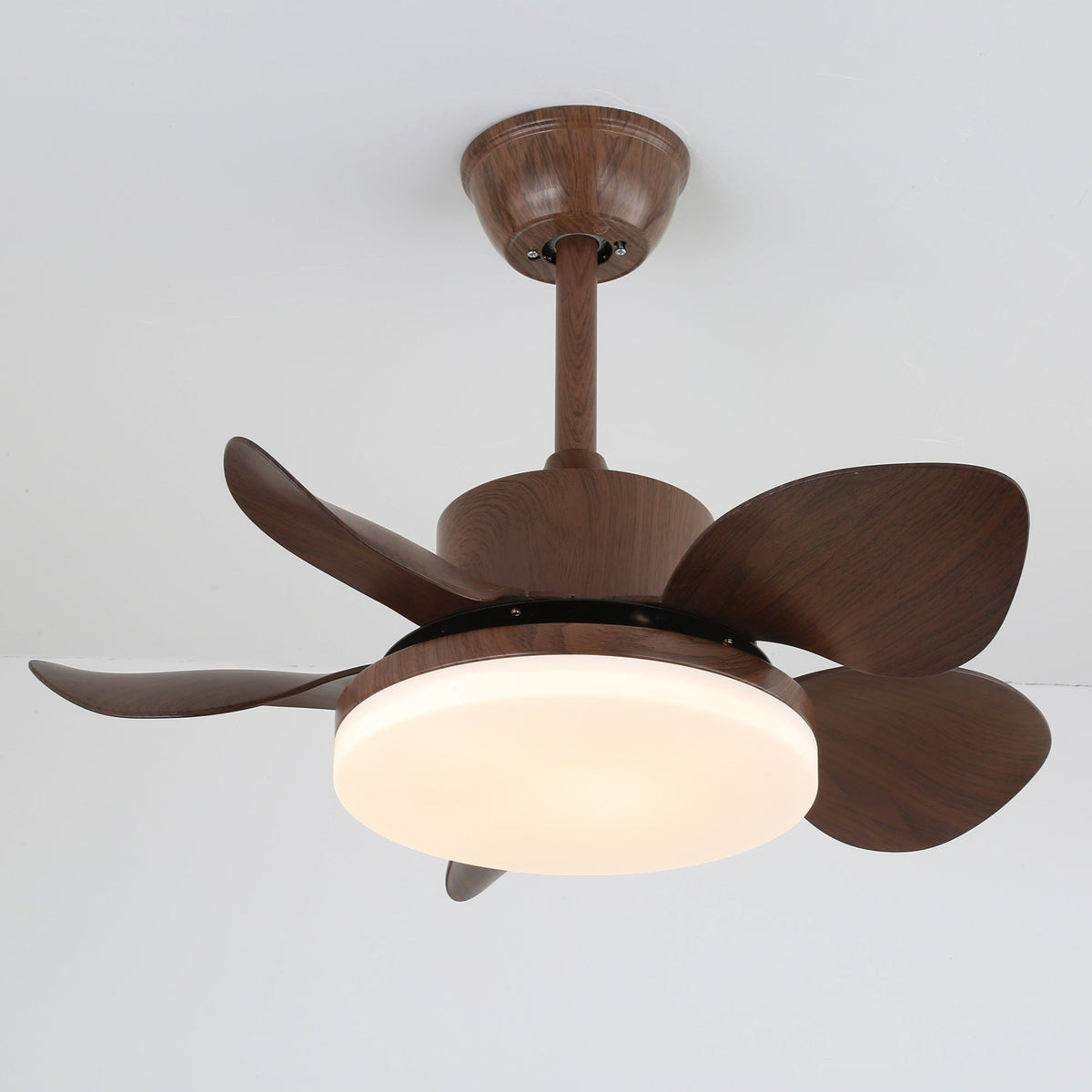 Terra Walnut Ceiling Fan with Integrated LED Light