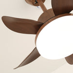 Terra Walnut Ceiling Fan with Integrated LED Light
