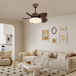 Terra Walnut Ceiling Fan with Integrated LED Light
