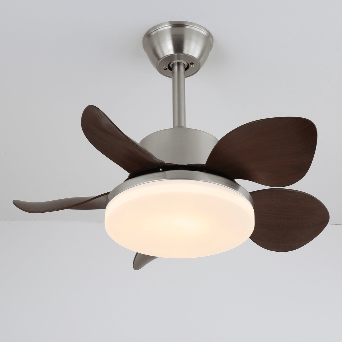 Terra Walnut Ceiling Fan with Integrated LED Light