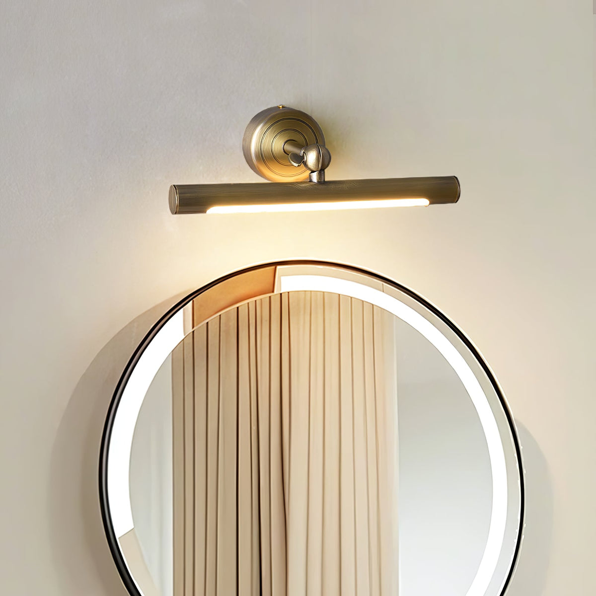 Brunelux Modern Brass LED Wall Sconce for Bathroom Vanity