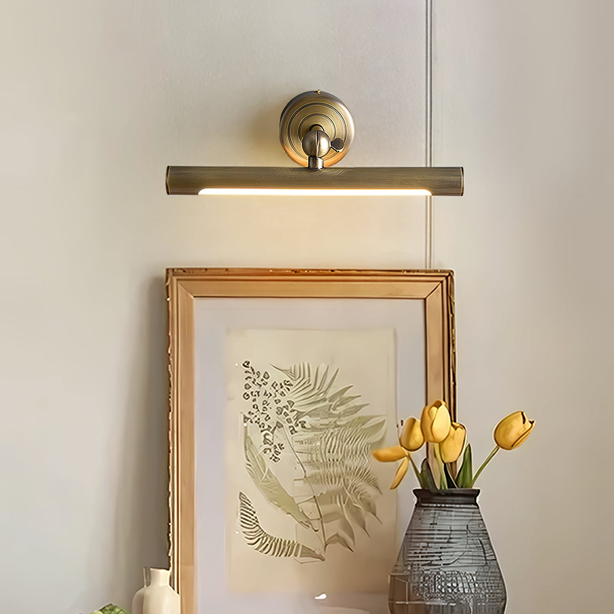 Brunelux Modern Brass LED Wall Sconce for Bathroom Vanity