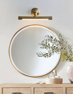 Brunelux Modern Brass LED Wall Sconce for Bathroom Vanity