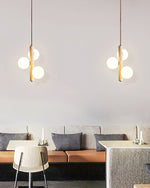 Yellow Travertine Ball Pendant Light – Modern Designer Chandelier