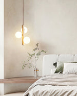Yellow Travertine Ball Pendant Light – Modern Designer Chandelier