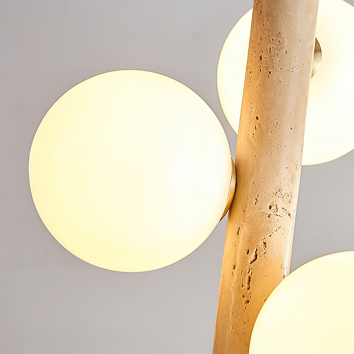 Yellow Travertine Ball Pendant Light – Modern Designer Chandelier