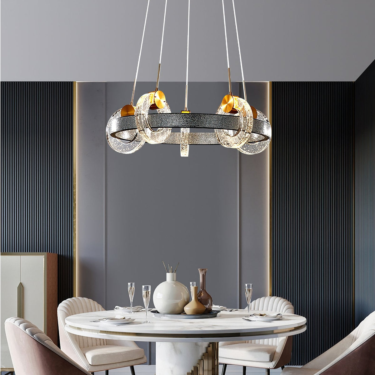 Bubble Crystal Chandelier