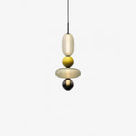 Candied Glass Combo Pendant Light – Artisan LED Multi-Shade Chandelier