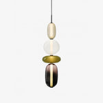Candied Glass Combo Pendant Light – Artisan LED Multi-Shade Chandelier