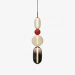 Candied Glass Combo Pendant Light – Artisan LED Multi-Shade Chandelier