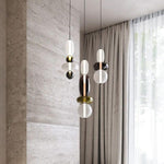 Candied Glass Combo Pendant Light – Artisan LED Multi-Shade Chandelier