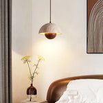 Bud Travertine Pendant Light – Organic Modern LED Ceiling Lamp
