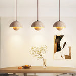 Bud Travertine Pendant Light – Organic Modern LED Ceiling Lamp