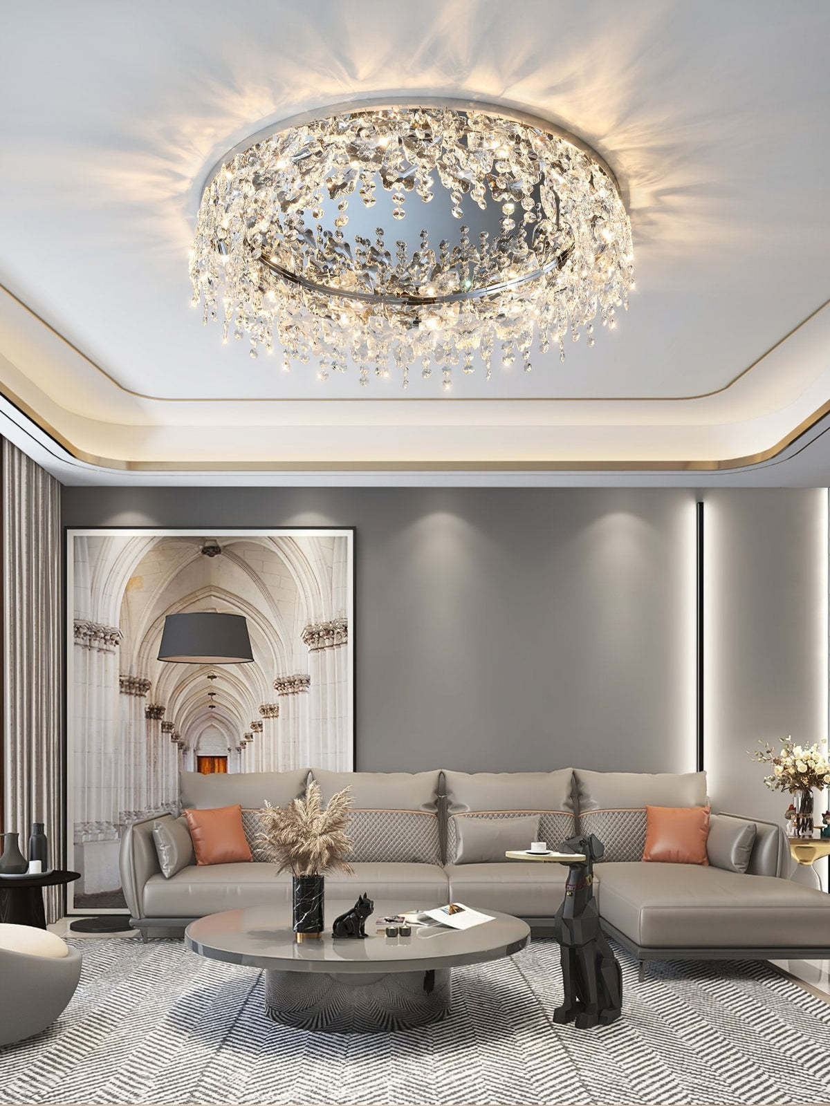 Butterfly Crystal Ceiling Light