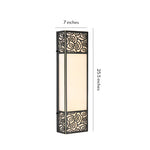 Linear Copper Wall Sconce with Marble Shade for Modern Hallways