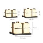 Modern Pillar Light Outdoor Stainless Steel Marble Courtyard Lamp