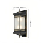 Aurelia Outdoor Wall Sconce in Copper and Glass