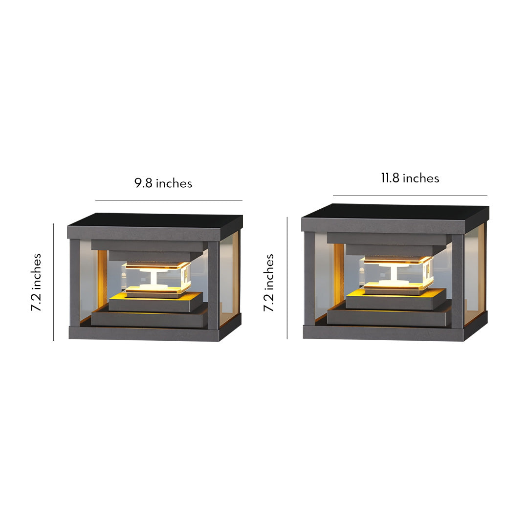 Modern Stainless Steel Gate Pillar Lights for Outdoor Courtyard