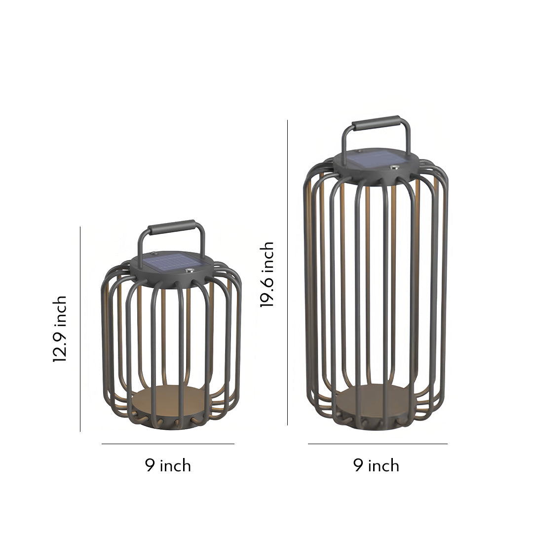 Solar-Powered Outdoor Lanterns with Warm LED Ambience