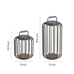 Solar-Powered Outdoor Lanterns with Warm LED Ambience