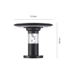 Solar Post Cap Light in Black Aluminum for Outdoor Columns