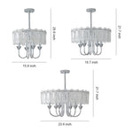 Aurelia Chrome Iron Chandelier — French-Inspired Island Pendant Light
