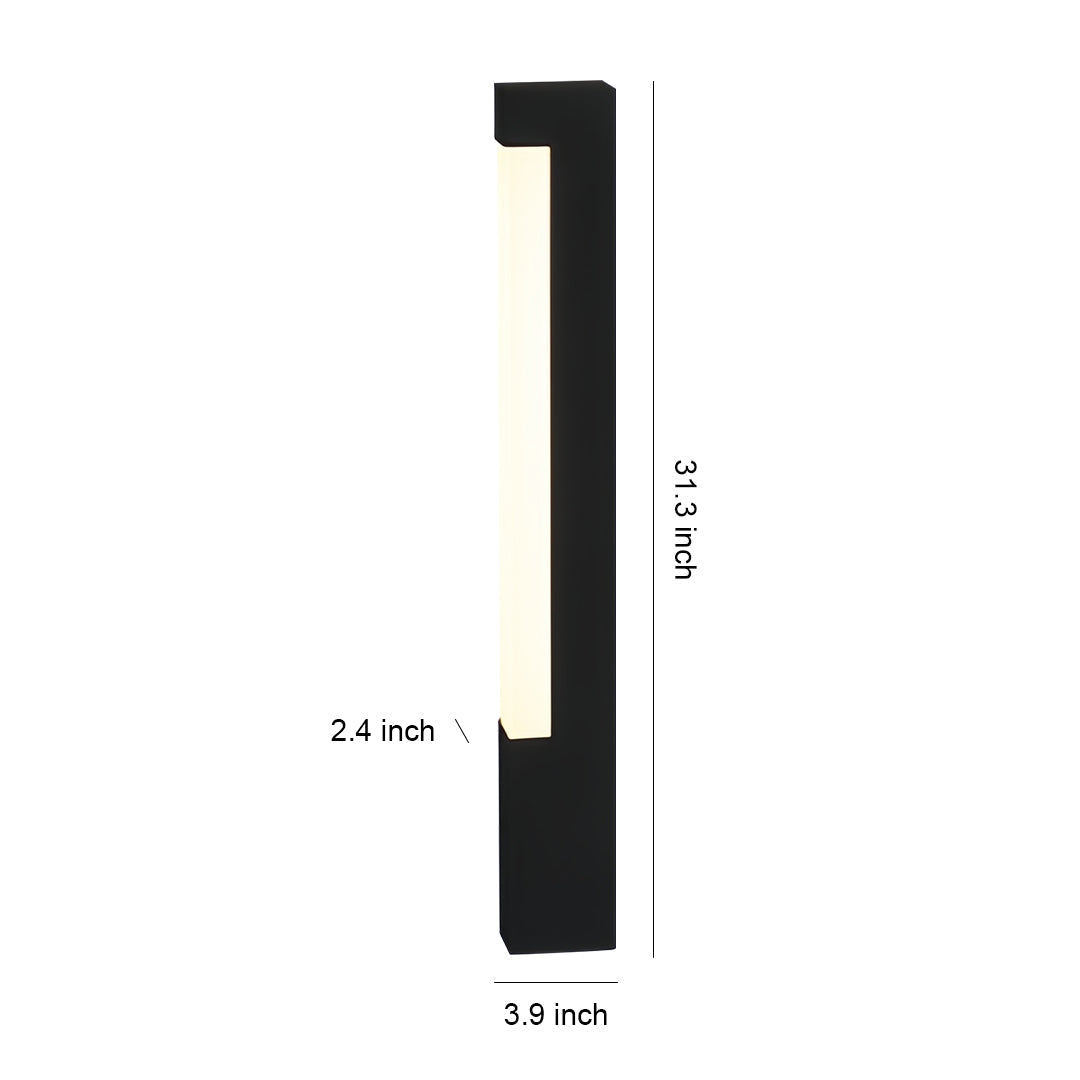 European Square Bollard Light – Waterproof LED Landscape Path Lamp