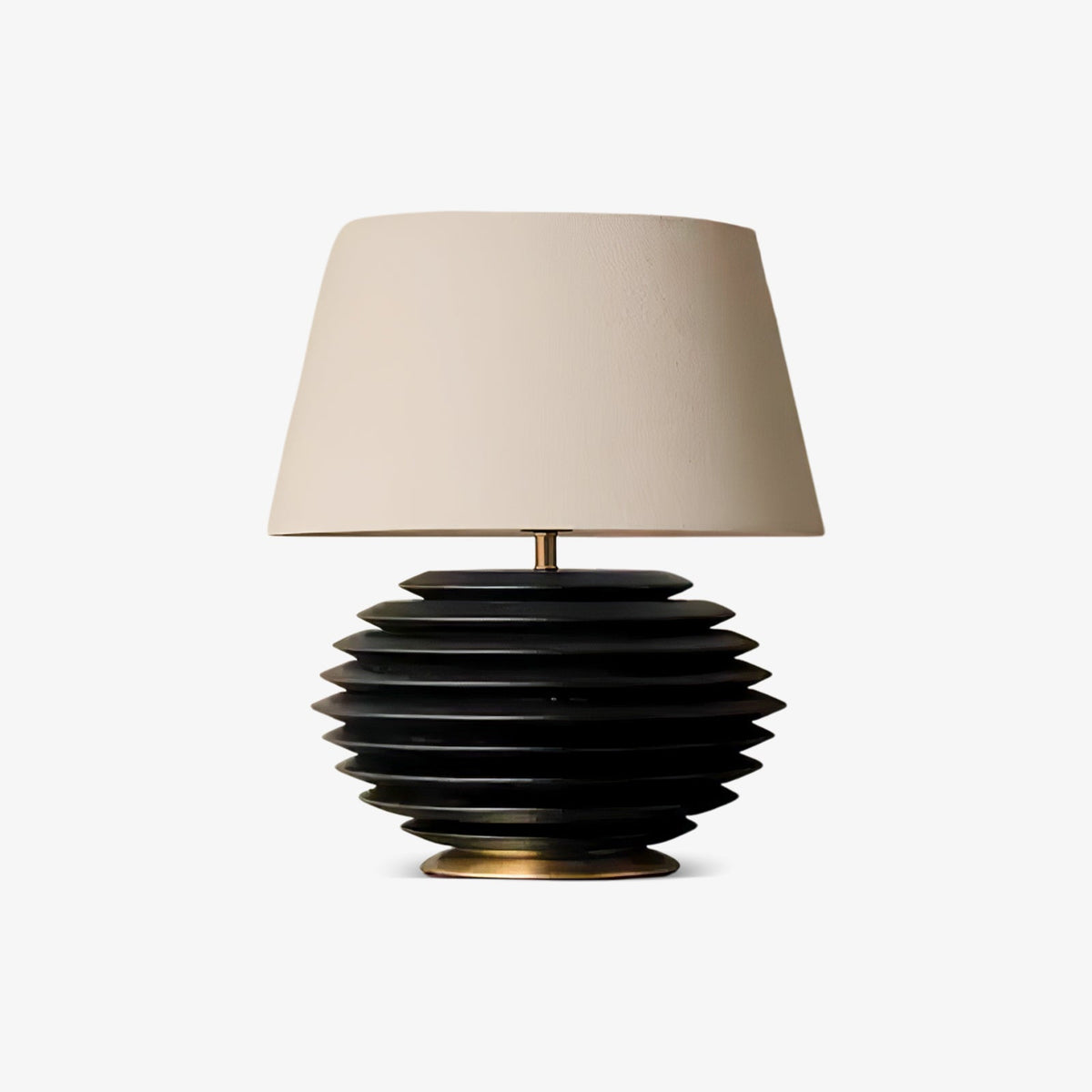 Cadence Table Lamp – Modern Fabric & Wood Table Light for Living Room, Bedroom, and Office