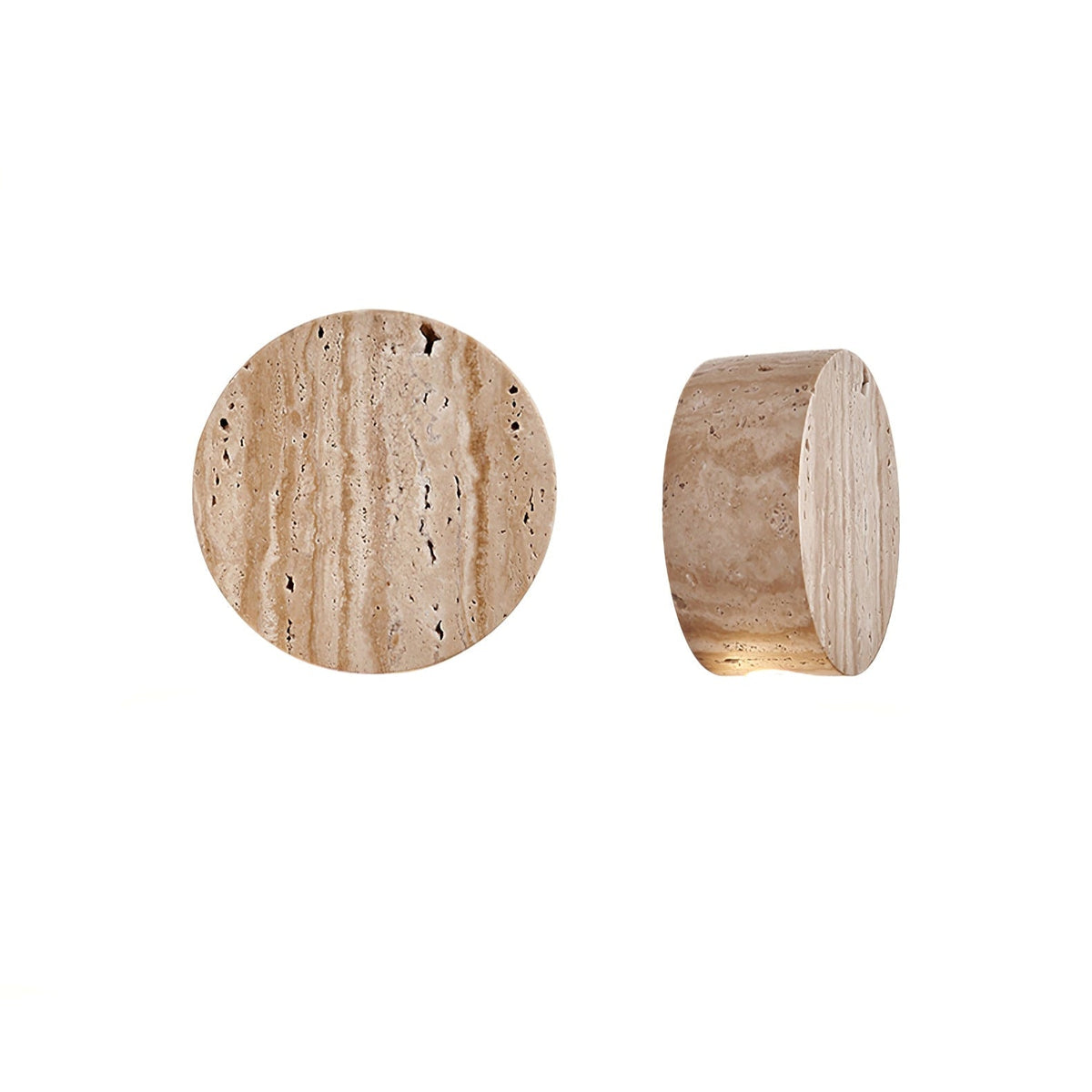 Caelan Travertine Wall Sconce – Natural Stone Ambient Lighting