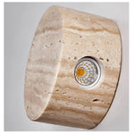 Caelan Travertine Wall Sconce – Natural Stone Ambient Lighting